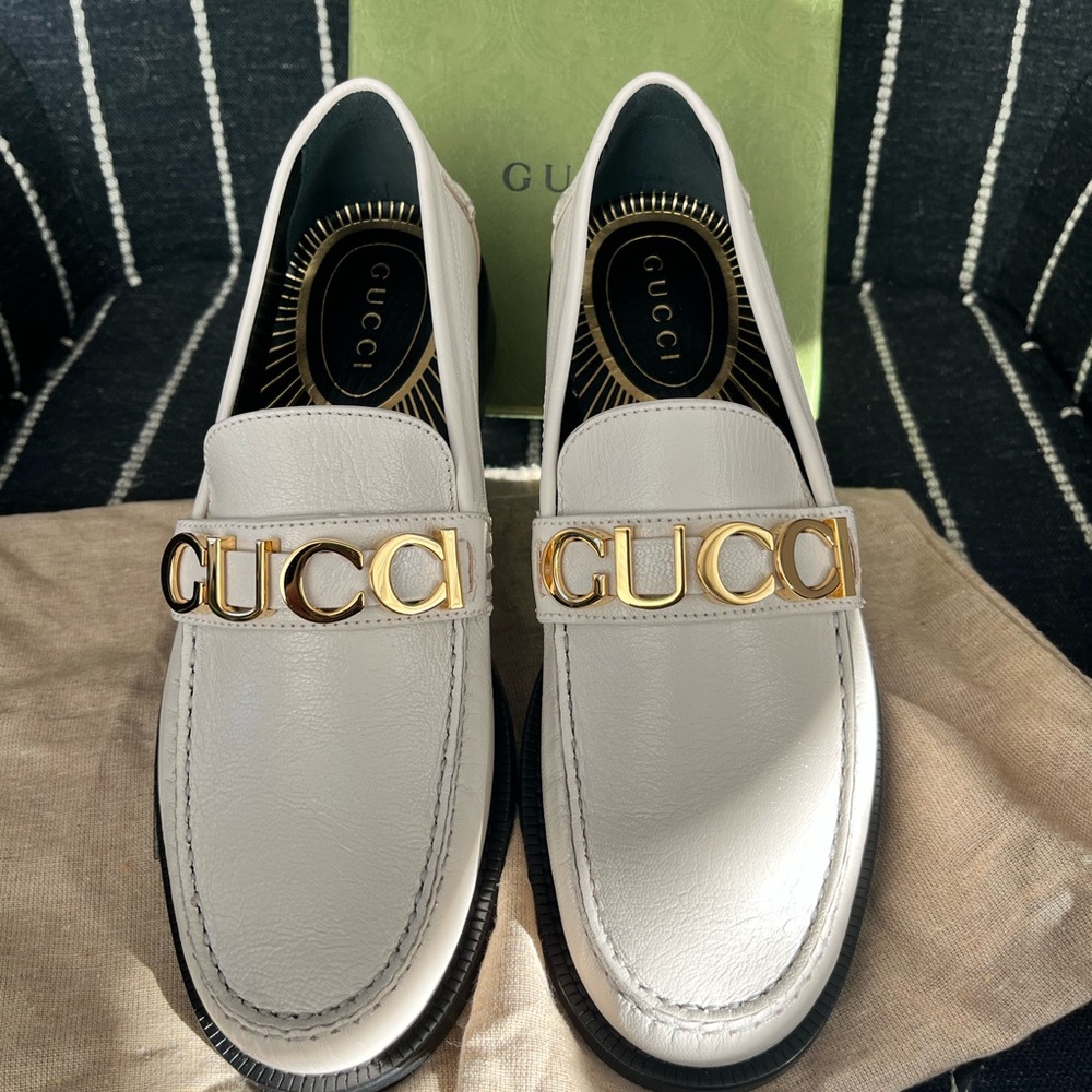 Gucci leather loafers